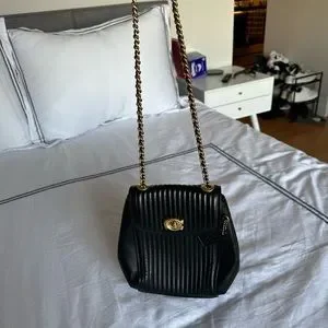 Coach Parker Backpack- limited E- quilted leather- eggplant velvet interior Coach Parker Backpack: First Impressions/Why I Bought It  main image 4